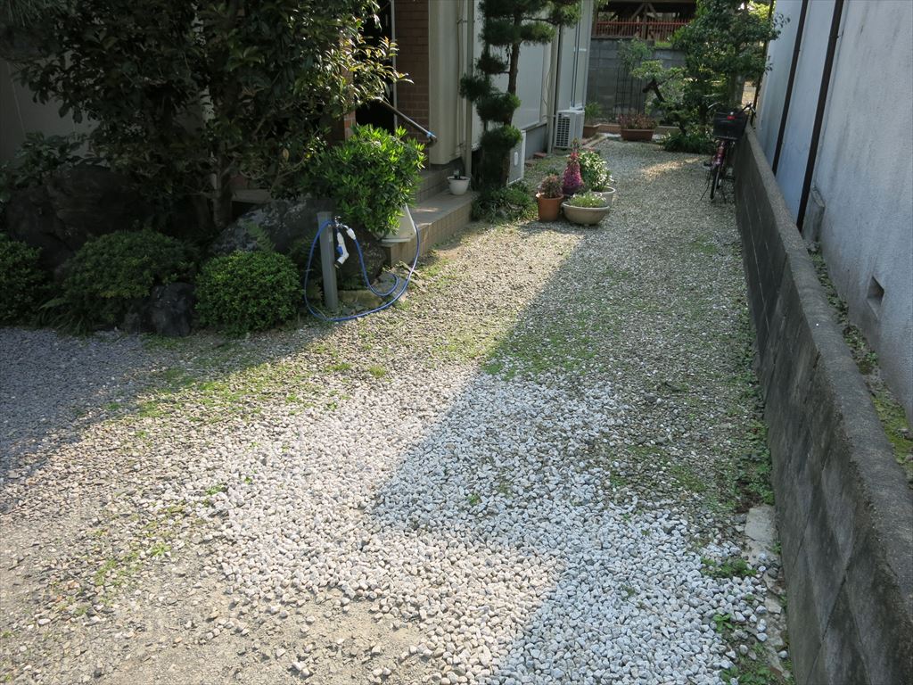 玄関スロープ設置前　京都市南区